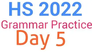 HS English Grammar Practice | HS English Grammar Suggestion 2022 | Ideal English Tutorial