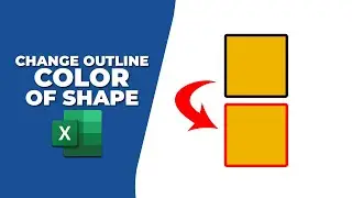How to change outline color of shape in Excel