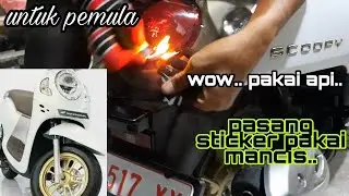 HOW TO INSTALL STICKER SMOKE BACK LIGHT !!! HONDA SCOOPY 2021