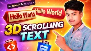 Amazing 3D Text Marquee Animation Using HTML & CSS 🔥 | Beginner Friendly