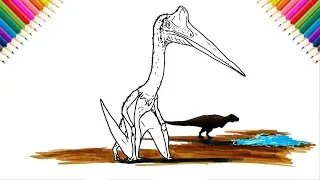 How to Draw Quetzalcoartlus | Drawing and Coloring