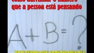 Como adivinhar o número que a pessoa está pensando