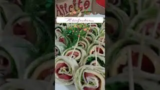 Canapes en tortillas 🍾🥗🍄 Unos segundos para motivarte a cocinar... 