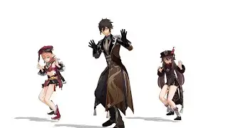 【MMD Genshin Impact】Gentleman (Zhongli, Hu Tao, Yanfei)