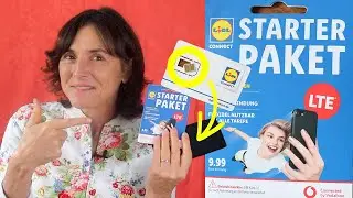 Activating and inserting a Lidl prepaid SIM card. Smartphone explained simply.