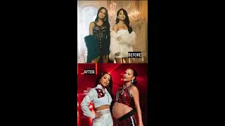Becky G, Natti Natasha - Sin Pijama/Ram Pam Pam | Before/After