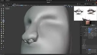 Blender  Sculpture (Self Traning)06 //Nose and Mouth