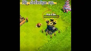 I urgently raise air defense to level 11. #clashofclans #shorts