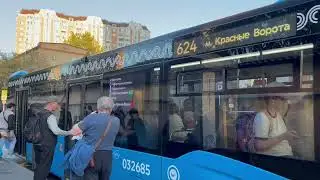 Автобус НефАЗ-5299-40-52[2020г.в.] с маршрутом 624 ”Карачарово - м. Красные Ворота“ 