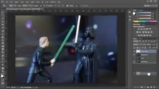 How to make the lightsaber effect in Photoshop CC