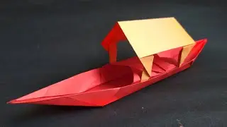 कागज की झोपड़ी वाली नाव कैसे बनाए? - How to make a paper hut boat? - Making a paper house boat