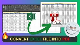 How to Convert Excel file into PDF in MS Excel | Save Excel file as PDF | Excel to PDF Convert