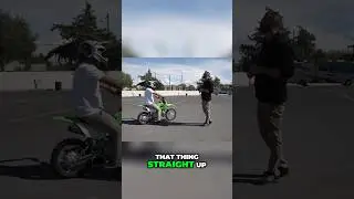 Anyone can do this wheelie trick! #irctire #dirtbike