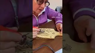 Corso di pirografia per decorare un tagliere. #pirografia #pirografo #legno #tagliere #falegname