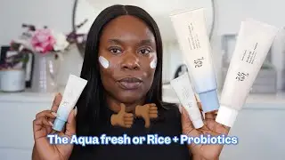 Comparing the Beauty of Joseon  Relief sun Rice + Probiotics  and  the Aqua  fresh sunscreen