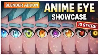 How to Make Anime Eyes in Blender | 10 Procedural Eye Textures Showcase