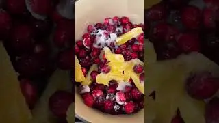Homemade Cranberry Sauce With Orange Juice & Pomegranate Seeds