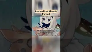 Paimon likes Albedo's Potrait. 