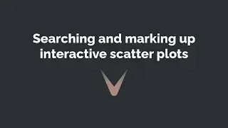 Searching and marking up interactive scatter plots