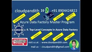 9. Data Engineering with Azure: Deep Dive into Data Factory's Top-Level Concepts and Main Components