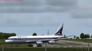 First landing in the Aerosoft DC-8