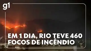 Em 1 dia, RJ teve 460 focos de incêndio; desde janeiro, bombeiros atenderam a 16 mil ocorrências