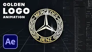 Create A GOLDEN LOGO ANIMATION In AFTER EFFECTS | Beginner Tutorial