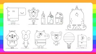 Colouring | Hey Duggee | Characters From A-Z | PT11 | Print and Colour with Me!