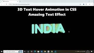 Create 3D Parallax Text Animation Hover Effect Using Only HTML & CSS