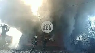 В Туле на ул. Оборонной загорелся дом с петардами и фейерверками
