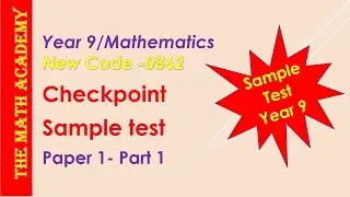 NEW Syllabus-0862 Checkpoint Exam Series 2023/Year 9/Sample Test  Maths Paper 1 -Part 1