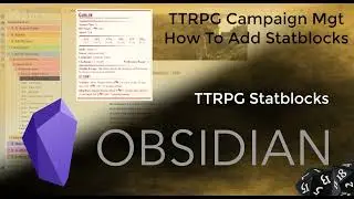 Obsidian - TTRPG Statblocks