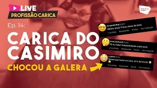 Caricatura do Casimiro do #cazétv | LIVE PROFISSÃO CARICA #14