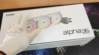 Распаковка Zalman alpha 36 White, обзор и 2 чась компьютера мечты