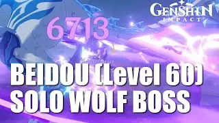 Genshin Impact Beidou Solo Wolf Boss in Genshin Impact