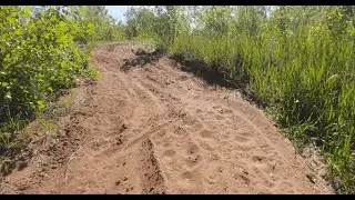 Диагоналка в горку. Как же не удобно одному ехать и снимать!