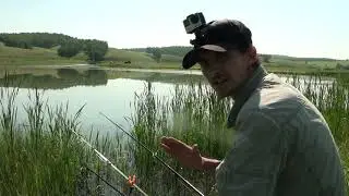 Простая и быстрая рыбалка на поплавок в жаркий день!