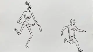 Drawing a Siren Head attacking IshowSpeed