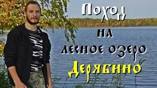 Walking to the forest lake Deryabin (Full HD)