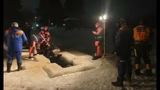 В Ленинградской области женщина утонула, прыгнув в прорубь во время крещенских купаний