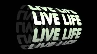 3D Type Text Cylinder