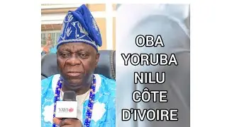 The King & President of Yoruba & Nigerians in côte d'ivoire HRH ALH. ADEBAYO YAYA GIWA