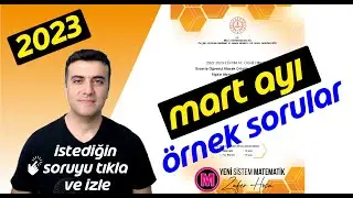 LGS Mart Ayı Matematik Örnek Sorular ve Çözümleri 2023 PDF