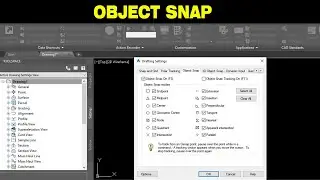 TURN ON OBJECT SNAP IN CIVIL 3D