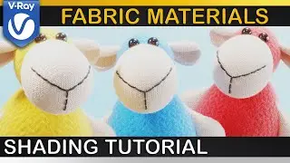V-Ray | How to create FABRIC MATERIALS | Sheen Effects, Displacement, VRayFur
