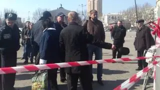 Пророссийски сепаратисты угрожают желающим почтить память погибшего в Донецке