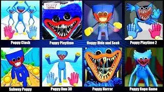 Poppy Playtime,Poppy Clash,Huggy Hide and Seek,Poppy Playtime 2,Subway Poppy,Poppy Run 3D,Poppy Horr