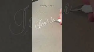 "Iced Tea" Faux Calligraphy Quote | August #LetteringChallenge #ASMR #shorts