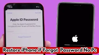 Restore iPhone Without Apple iD Password No Computer & iTunes ! How To Factoty Reset iPhone