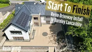 How to install a Resin Bound Patio in Bunrley Lancashire